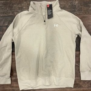 Comfy cream colored Under Armor sweatshirt, size small